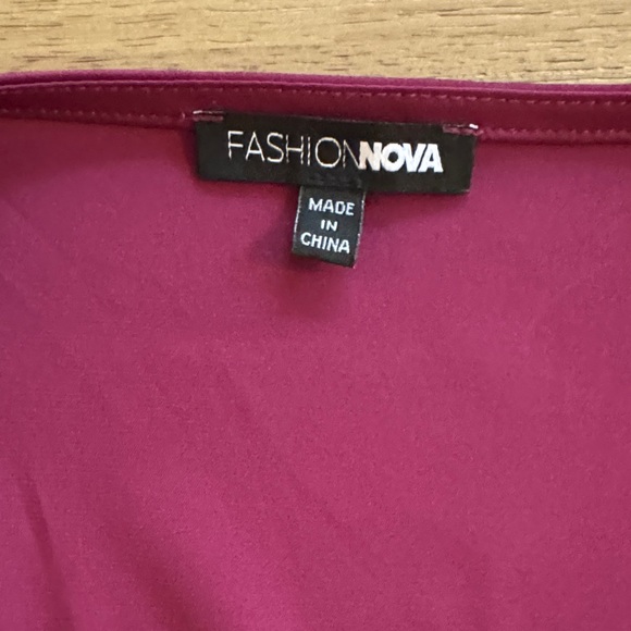 Fashion Nova Burgundy Dress - Picture 3 of 7